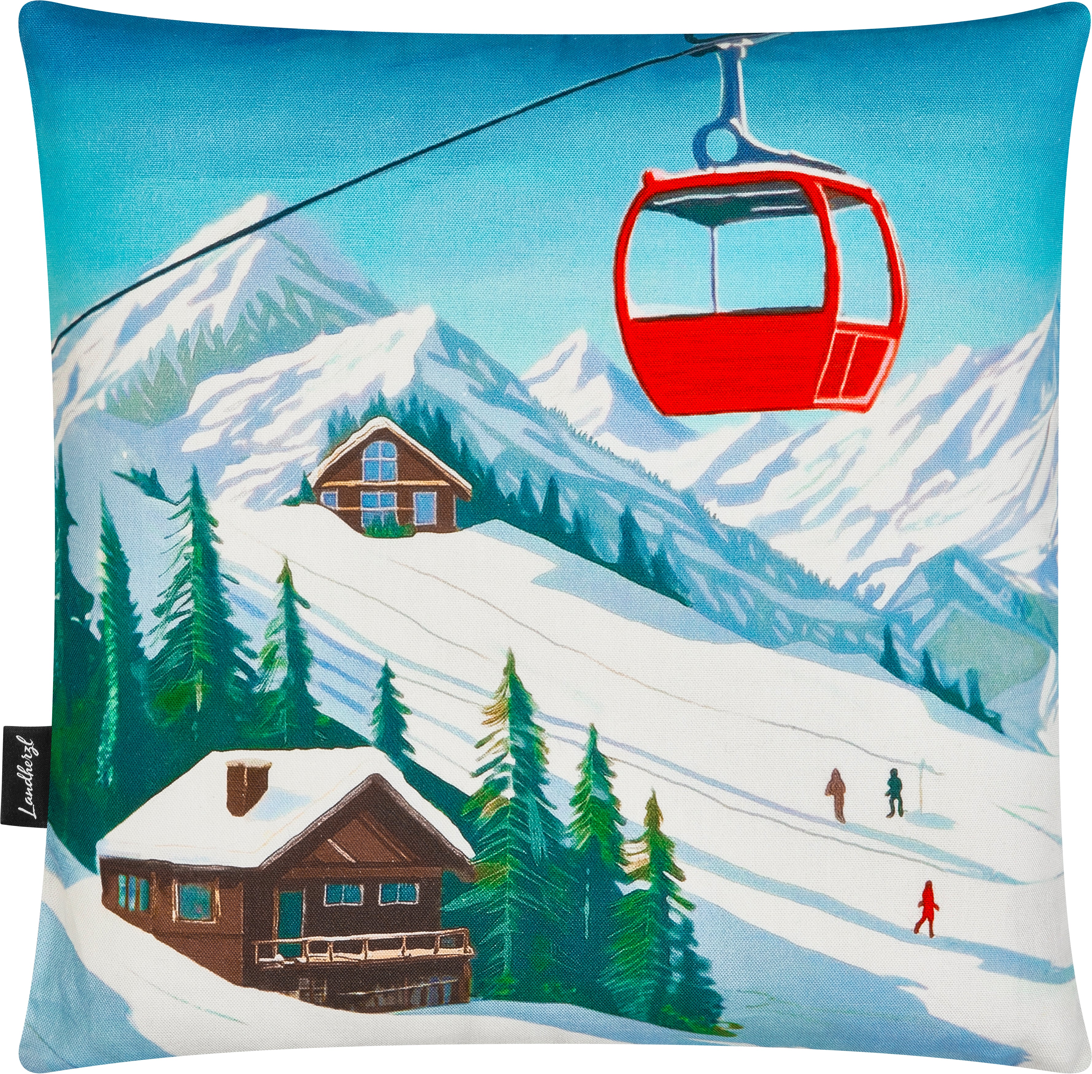 Kissenbezug Venedig Gondel 40x40cm - Canale Grande Deko Mit Reißverschluss