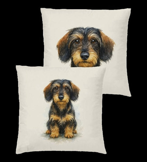 Kissenbezug "Rauhaardackel Single"